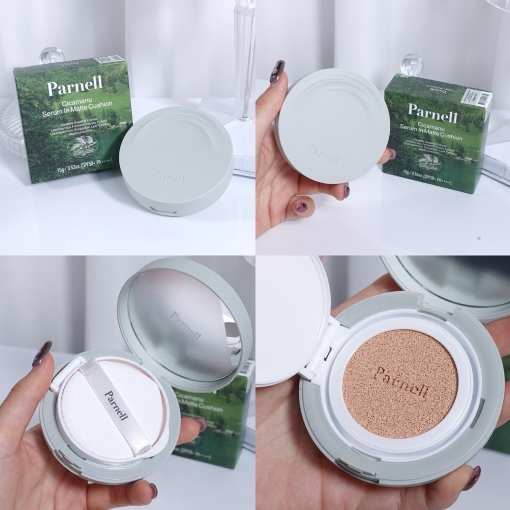 Parnell 帕奈兒｜積雪草精粹亮白氣墊 霧面氣墊 美肌控油透明氣墊 氣墊粉餅 蜜粉餅 蜜粉 定妝｜AnniuKr｜-細節圖7
