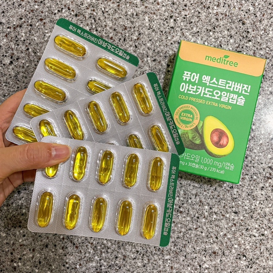 MEDITREE｜冷壓初榨酪梨油膠囊 酪梨油 牛油果膠囊 膠囊 酪梨 韓國 1盒30入｜AnniuKr｜-細節圖3