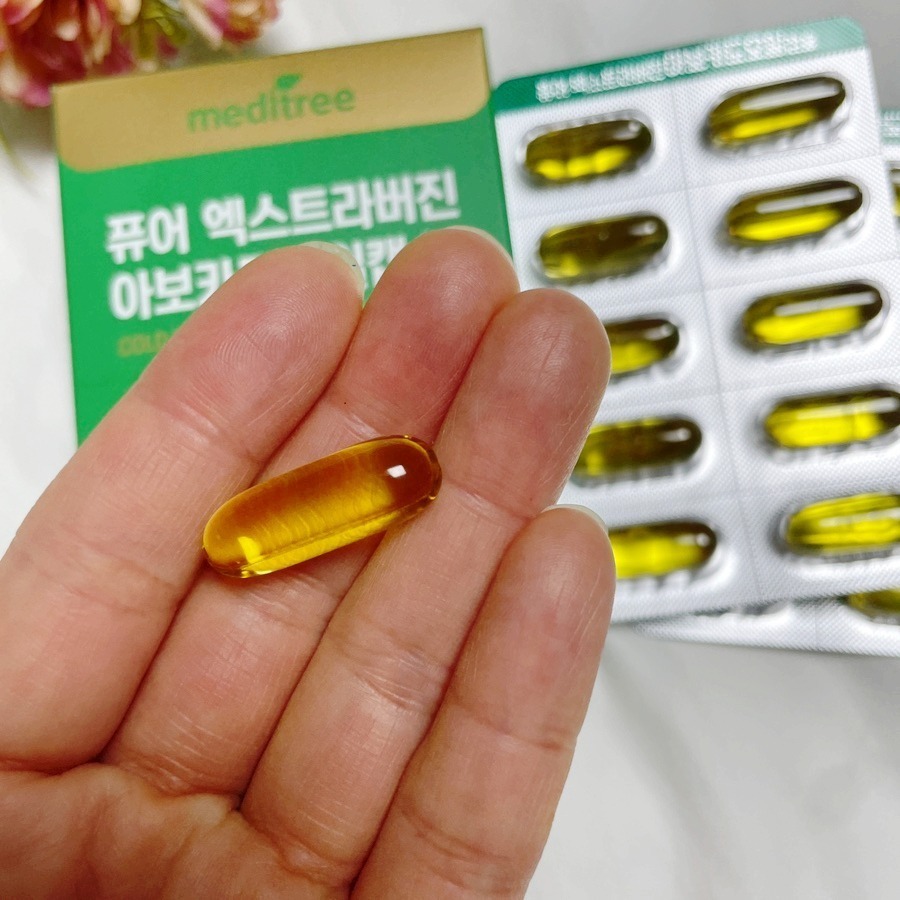 MEDITREE｜冷壓初榨酪梨油膠囊 酪梨油 牛油果膠囊 膠囊 酪梨 韓國 1盒30入｜AnniuKr｜-細節圖9