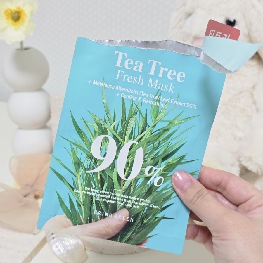 BRING GREEN｜品牌旅行小包裝 舊款 茶樹清涼面膜 修護 舒緩 清爽 鎮靜｜AnniuKr｜-細節圖2