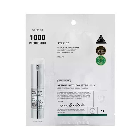 VT COSMETICS｜老虎微晶  STEP面膜 REEDLE SHOT 緊致肌膚 微晶精華 面膜｜AnniuKr｜-規格圖1