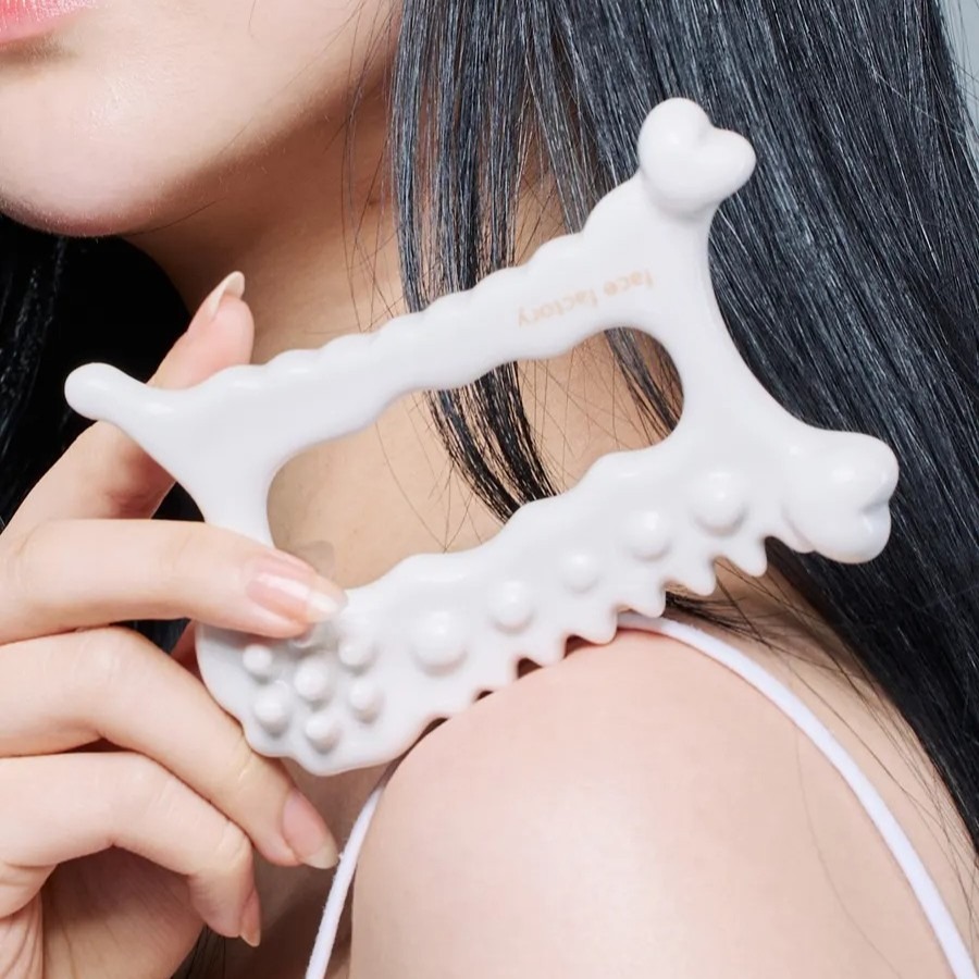 FACE FACTORY｜臉部閃電美容儀 推拿按摩器 陶瓷刮痧板 保養 居家 美容 按摩 身體刮痧板｜AnniuKr｜-細節圖6