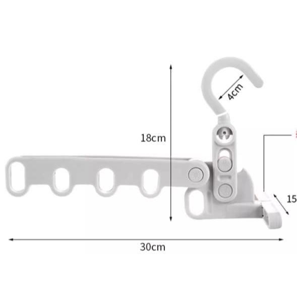 可折叠5孔晾衣架旅行-細節圖2