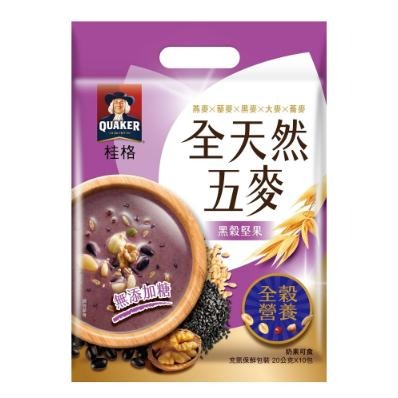 QUAKER 桂格 全天然五麥系列 杏仁核桃/黑穀堅果/藜麥堅果/黑芝麻/山藥-細節圖3
