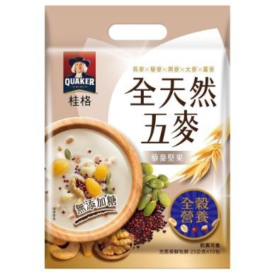 QUAKER 桂格 全天然五麥系列 杏仁核桃/黑穀堅果/藜麥堅果/黑芝麻/山藥-細節圖4
