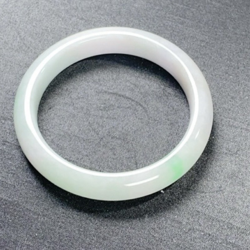 《Always9168輕奢珠寶》 B39天然緬甸A貨翡翠半山水冰飄花57mm+圓條送台證-細節圖2