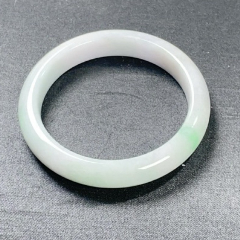 《Always9168輕奢珠寶》 B39天然緬甸A貨翡翠半山水冰飄花57mm+圓條送台證-細節圖6