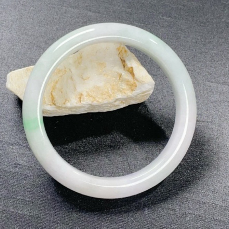 《Always9168輕奢珠寶》 B39天然緬甸A貨翡翠半山水冰飄花57mm+圓條送台證-細節圖9