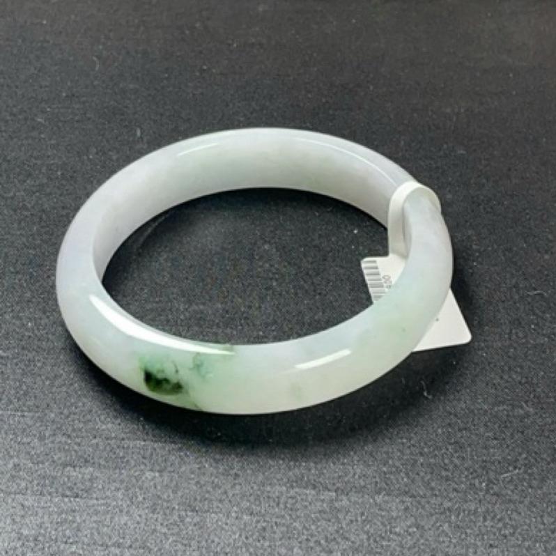 《Always9168輕奢珠寶》A75天然緬甸A貨翡翠手鐲冰粉膠飄花平安鐲59mm台證-細節圖6