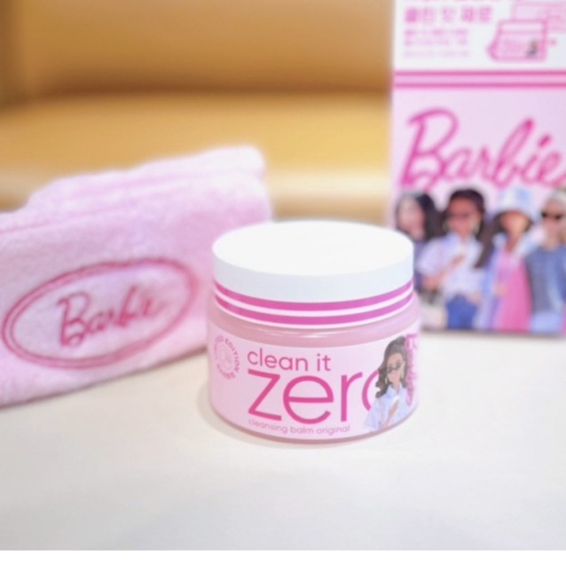 Banila co 芭比聯名限量款 卸妝膏125ml 附髮帶 卸妝膏 zero 芭尼蘭 barbie-細節圖2