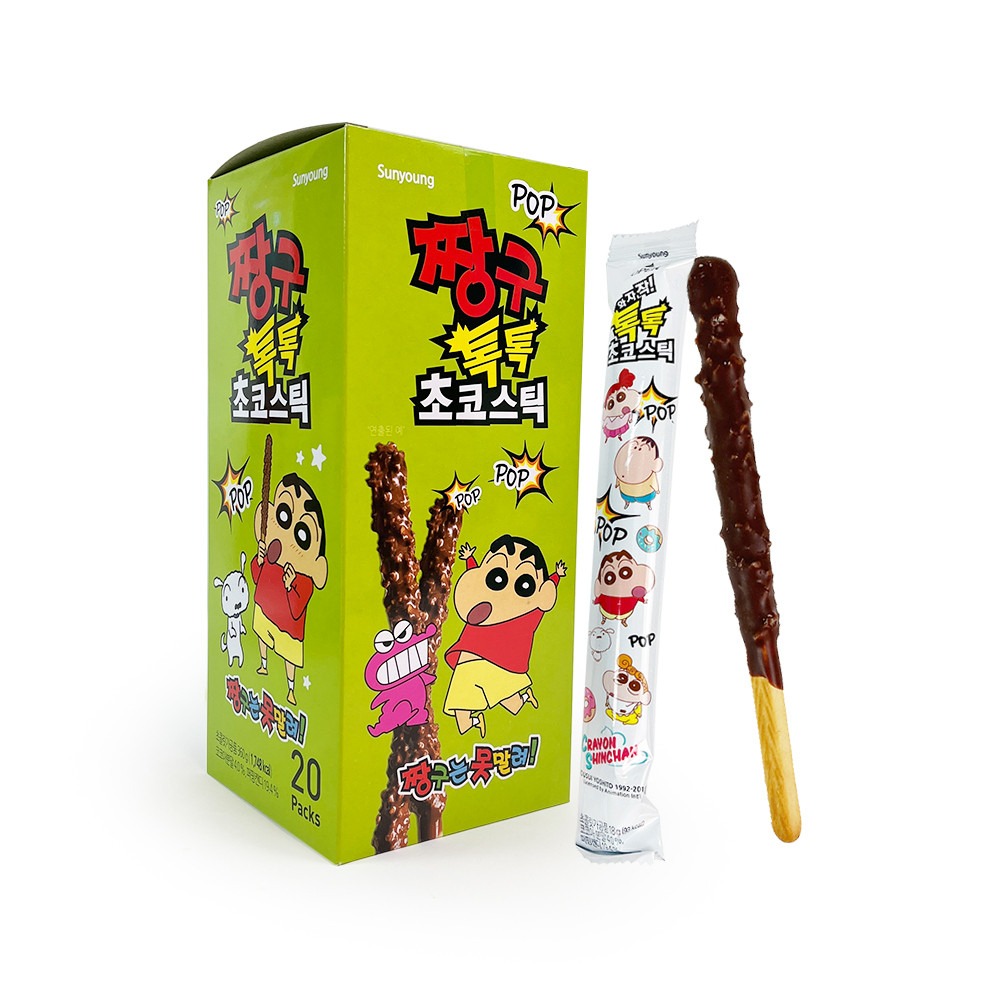 sunyoung 蠟筆小新 跳跳糖巧克力棒 巧克力棒 小新 跳跳糖 巧克力-細節圖4