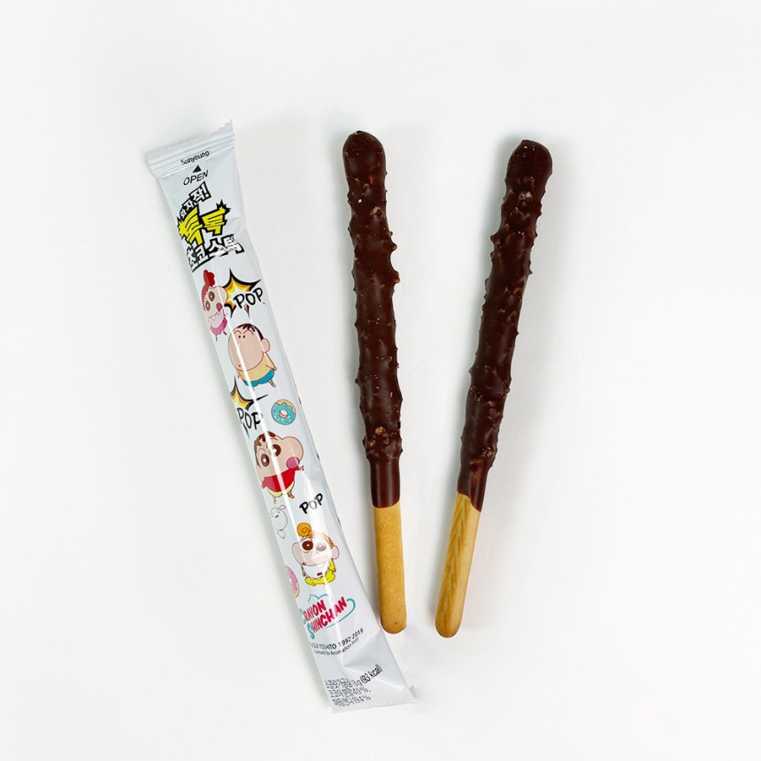 sunyoung 蠟筆小新 跳跳糖巧克力棒 巧克力棒 小新 跳跳糖 巧克力-細節圖9