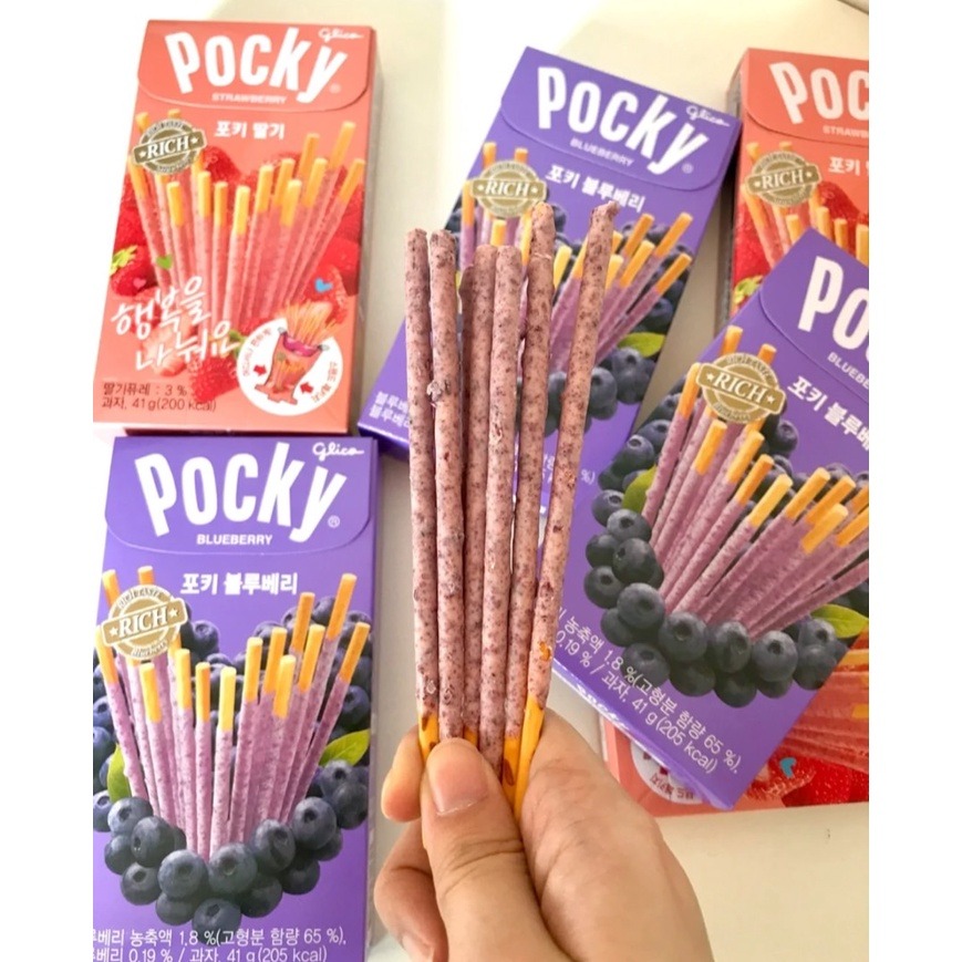 Haitai Pocky 巧克力棒 草莓 藍莓 巧克力棒 41g-細節圖4