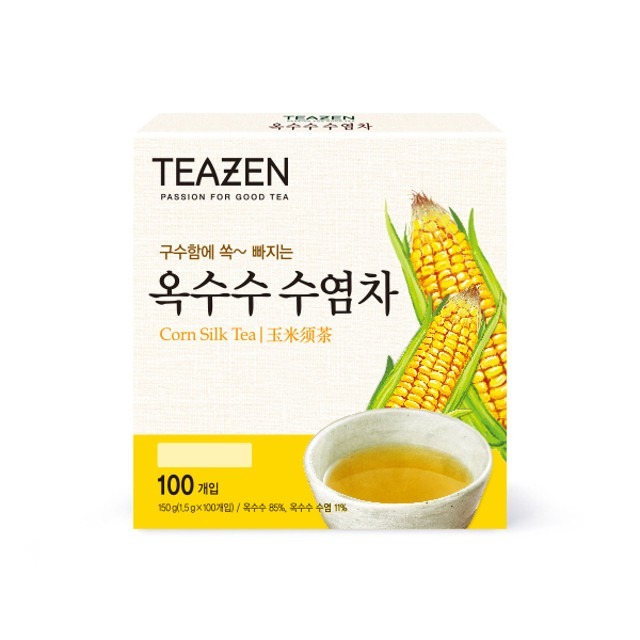 teazen 玉米鬚茶 100包/盒 玉米 玉米鬚  康普茶-細節圖2