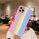 網紅款iPhone13手機殼『彩虹系列』台灣出貨 液態彩虹手機殼 適用i12/12Pro手機殼  內部植絨  全包防摔-規格圖2