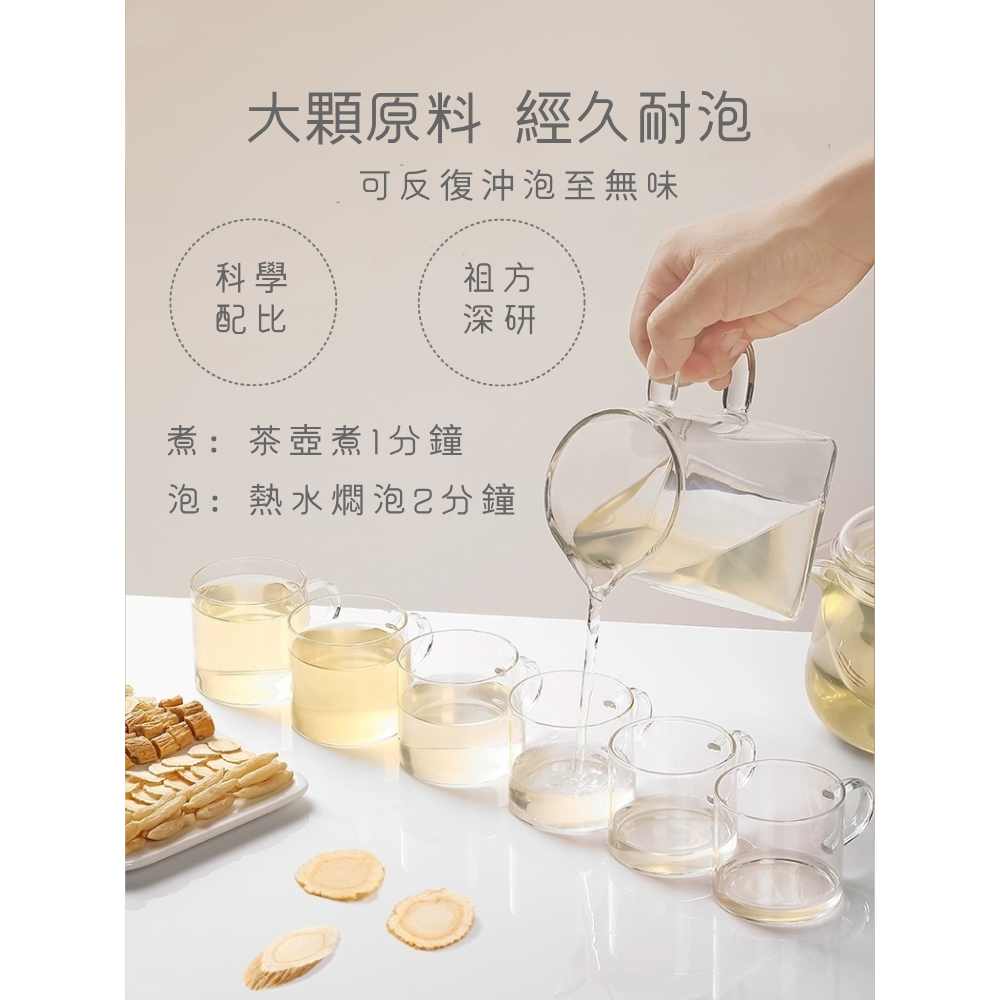 台灣製 元氣四寶茶 養氣茶 黃耆 黨參 麥冬 西洋參 茶包 養生茶 安迪茶-細節圖8