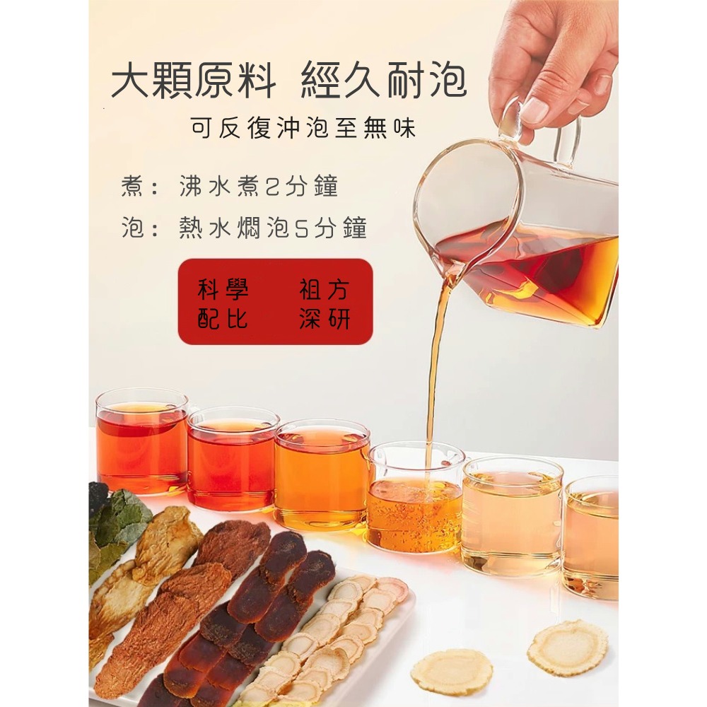 雙參男神茶 男性之根本男人茶 養生茶 西洋參 紅參 瑪咖 黃精 桑葚 精力旺盛 人參五寶茶 四寶茶 八寶茶 升級版-細節圖6