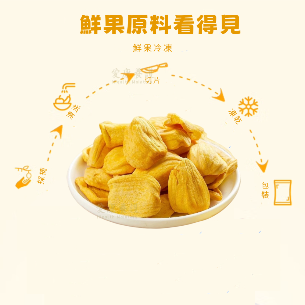 一然健康 波羅蜜乾 凍乾菠蘿蜜 波蘿蜜乾 無糖水果乾 天然果乾 菠蘿蜜乾 果蔬脆 水果凍乾 無負擔 無添加-細節圖2