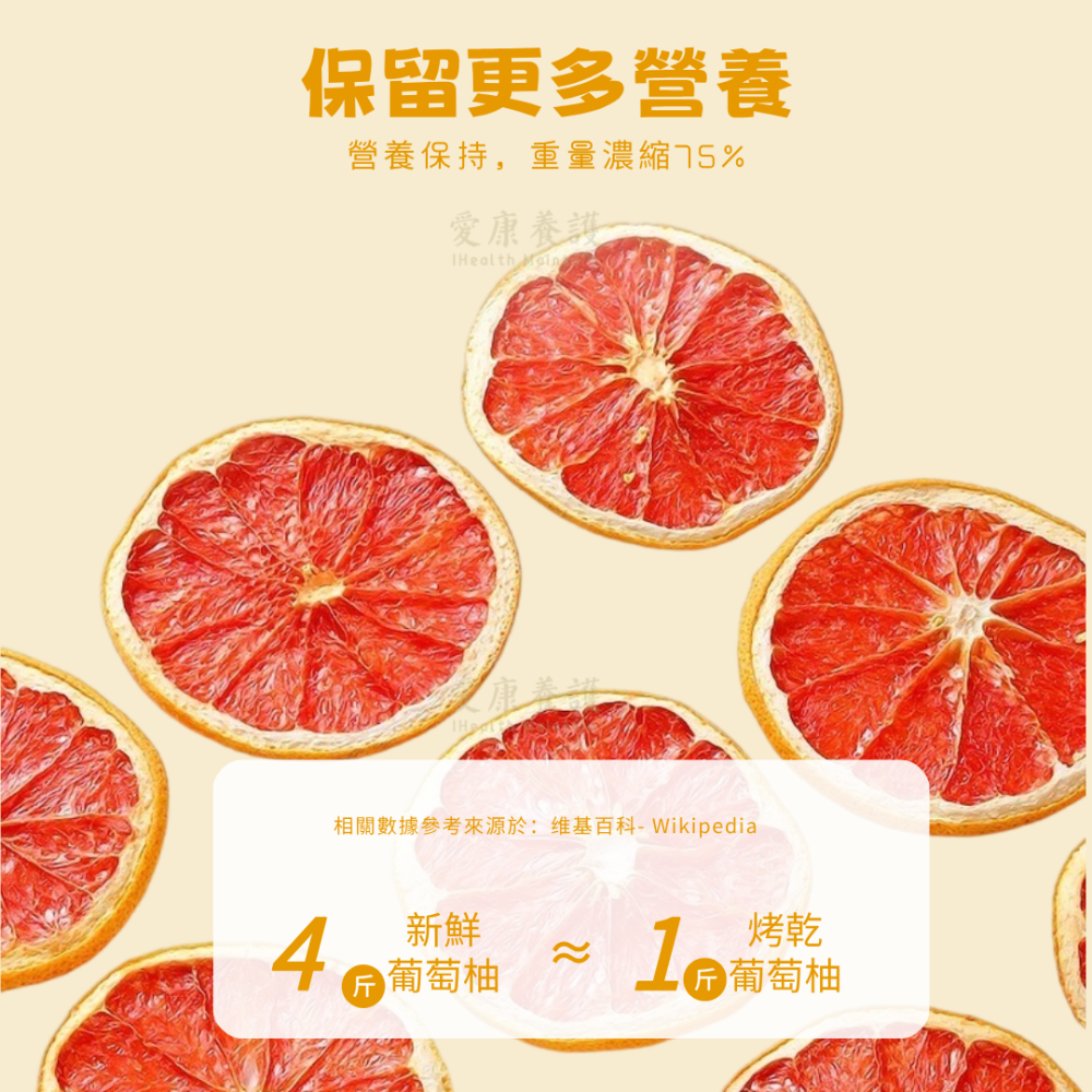 一然健康 葡萄柚乾 果乾水 西柚乾 水果茶 果乾 水果乾 葡萄柚 無糖果乾 天然果乾 果蔬脆 綜合果乾 橘子乾 無添加-細節圖3