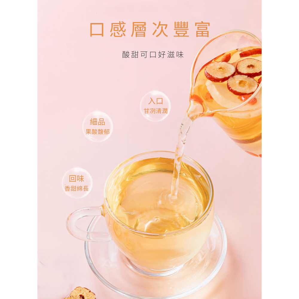 一然健康 蘋果山楂茶 刮刮茶 仙楂 山楂 茯苓 紅棗 順纖茶 速纖茶 果乾水 大餐解膩-細節圖4