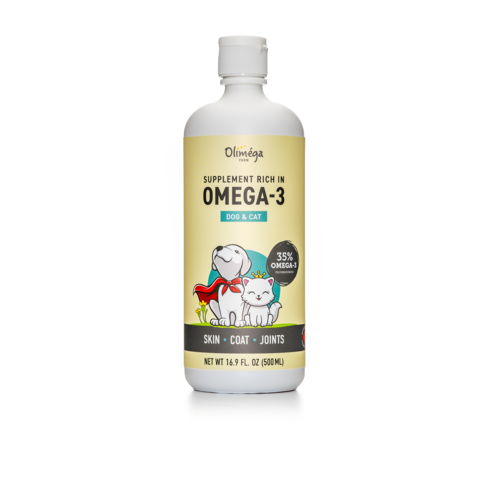 現貨-Olimega Farm 加拿大Omega-3寵物補給冷壓薺藍籽油500mL 寵物保健 寵物補充 寵物油 關節照護-細節圖3