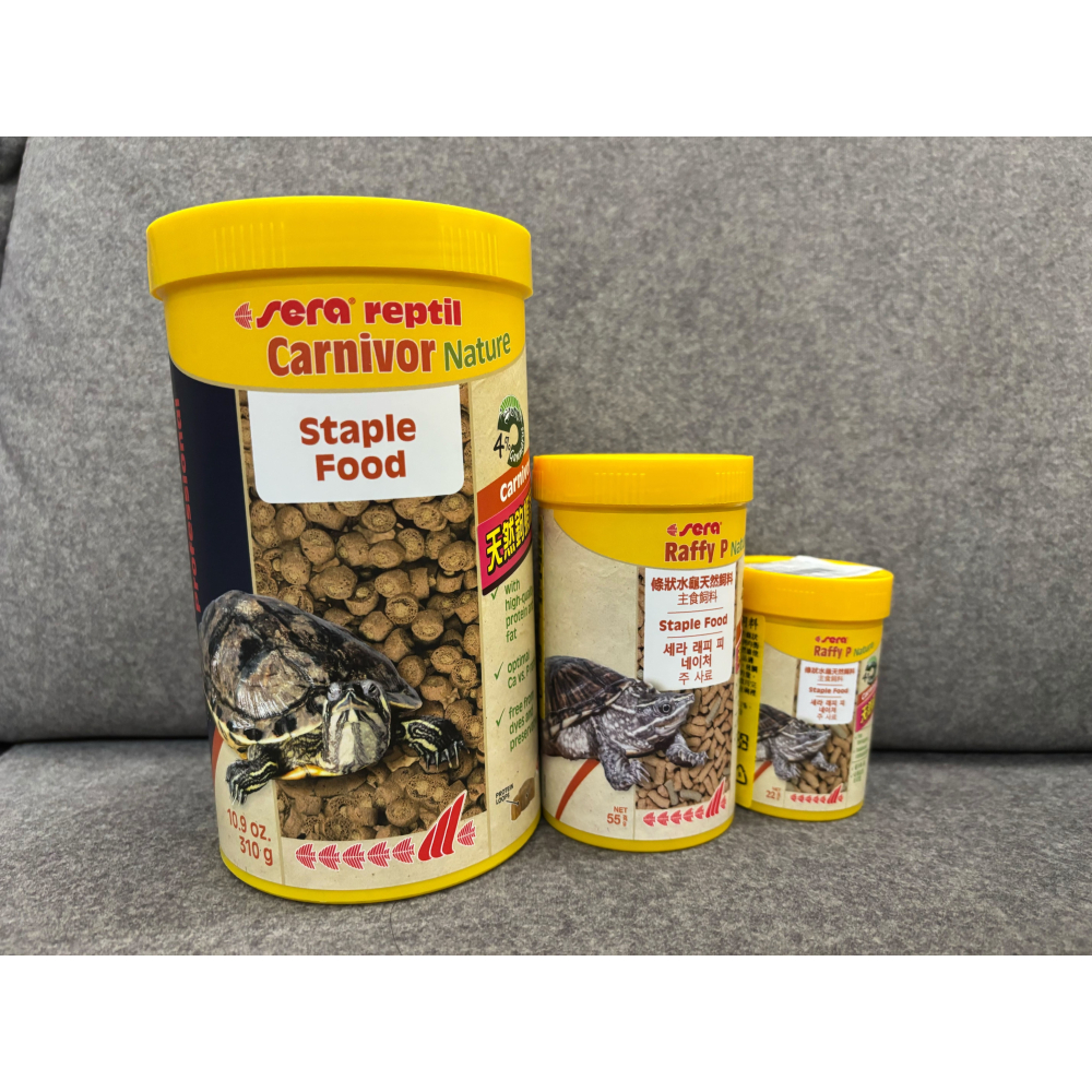 德國品牌 Sera 喜瑞 水龜天然飼料 澤箱龜主食飼料 條狀飼料 100ml~1000ml 添加鉤蝦配方 甜甜圈飼料-細節圖4