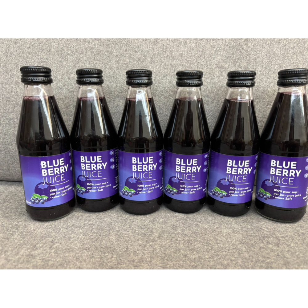 現貨Delicious 好味 藍莓汁 Blue Berry Juice 藍莓 果汁 荷蘭 100% 純藍莓汁 200ml-細節圖2