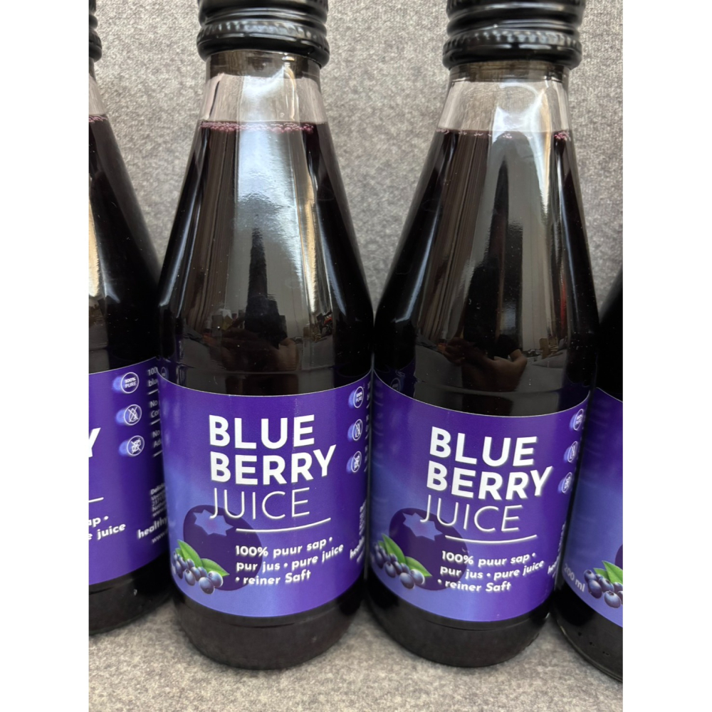 現貨Delicious 好味 藍莓汁 Blue Berry Juice 藍莓 果汁 荷蘭 100% 純藍莓汁 200ml-細節圖3