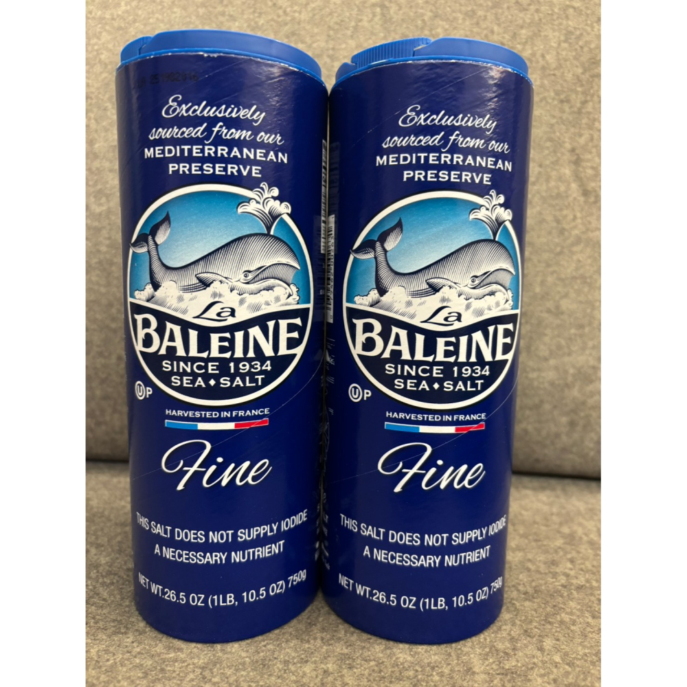 現貨 法國La Baleine Fine Sea Salt 鯨魚牌海鹽 罐裝海鹽 食用鹽 Baleine細海鹽750g-細節圖2