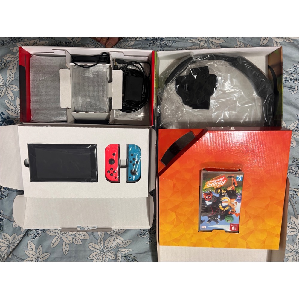 Switch電力加強版+健身環大冒險（盒裝完整）-細節圖2