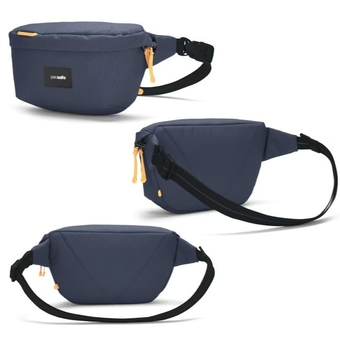 【Pacsafe】送》輕便 防盜腰包 2.5L GO RFID手機護照包 斜背包 防搶防偷皮包 胸包 35100651-細節圖10