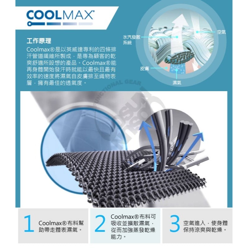 【歐都納 ATUNAS】Coolmax 竹炭透氣護具-側邊彈性骨架 超彈性護膝 膝關節 運動膝蓋保護_A1SACC05-細節圖6