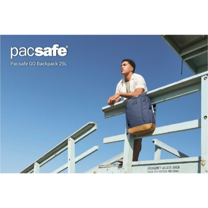 【澳洲 Pacsafe】送》防盜後背包 25L Go 16吋筆電 防偷 電腦背包 健行背包 書包 35115130-細節圖2