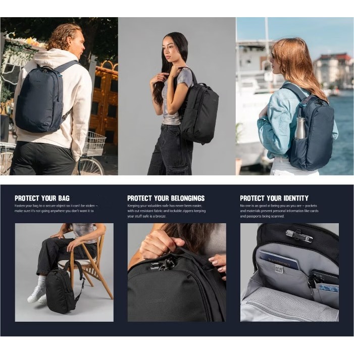 【Pacsafe】送》防盜休閒背包 16L V All-around 13吋筆電 電腦背包 登山背包 61120130-細節圖10