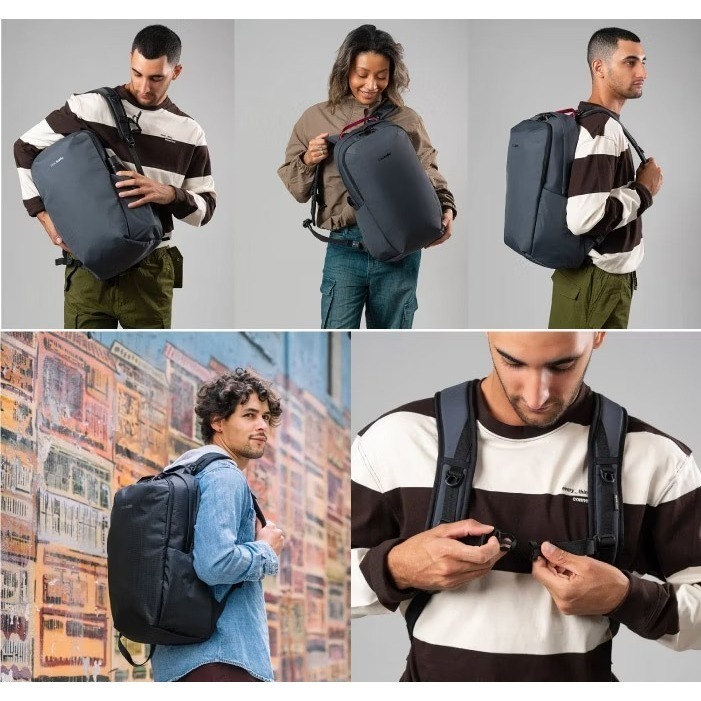 【澳洲 Pacsafe】送》防盜休閒背包 24L V 13吋筆電 RFID防搶防盜 書包 登山背包 60301144-細節圖9