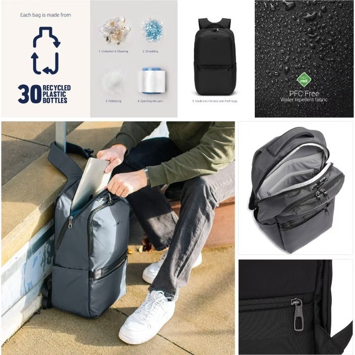 【Pacsafe】送》防盜休閒背包 25L 16吋筆電 Metrosafe X 電腦背包 防搶 書包 30645144-細節圖11