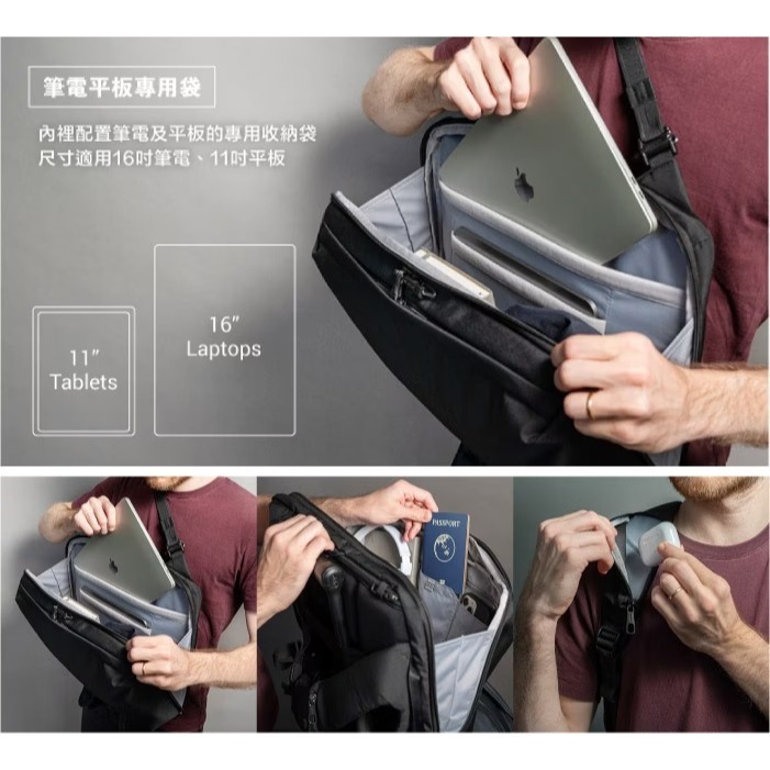 【Pacsafe】送》防盜商務電腦背包 18L V 16吋筆電 防搶防偷 公事包 文件包 書包 護照包 30635658-細節圖10