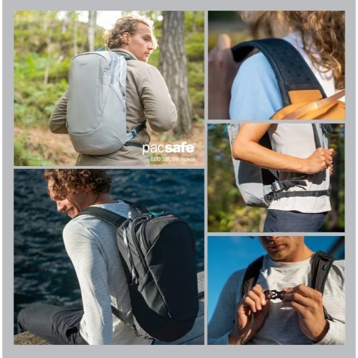 【澳洲 Pacsafe】送》徒步旅行防盜 登山背包 25L 16吋筆電 書包 防偷休閒背包 電腦背包 41101138-細節圖10