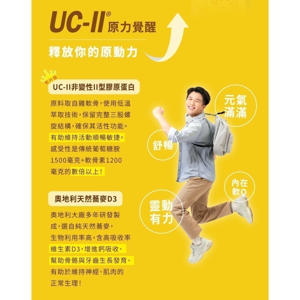 【麗馥生醫】UC-II原力覺醒 30錠 靈活不卡卡 順暢有力 女神購起來推薦-細節圖3