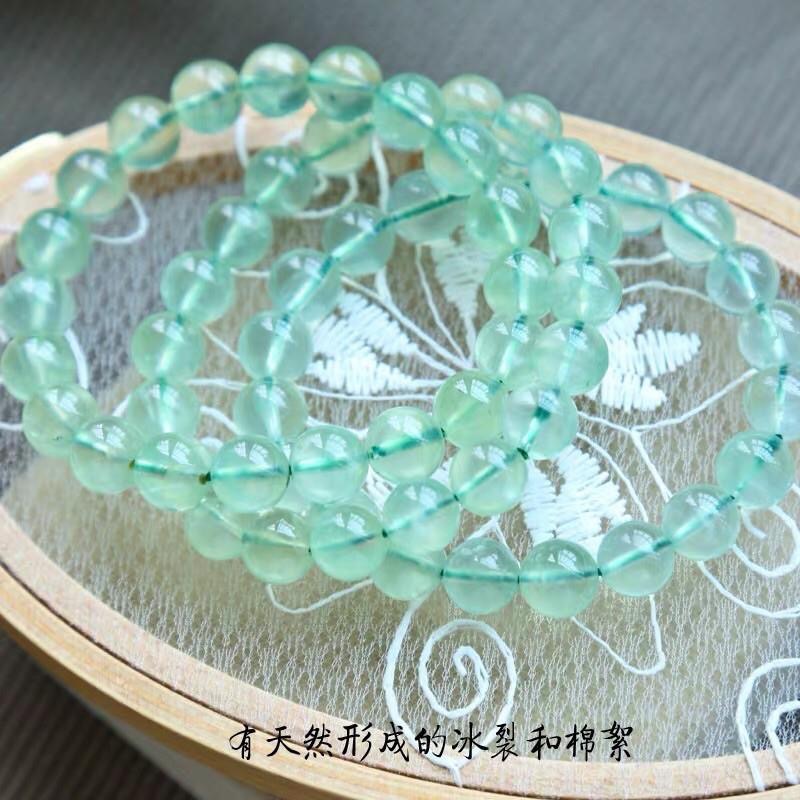 現貨在台，嚴選高檔***漂亮**天然葡萄石琉璃*手鍊**-細節圖2