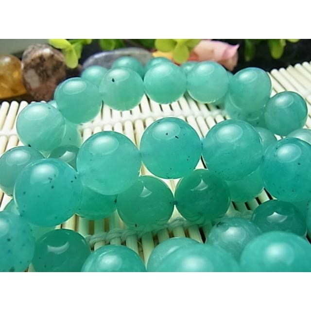 已開光.1公分左右一條嚴選冰種最高等級*天然**天河石**手鍊琉璃【規格】: 1公分左右一條-細節圖5