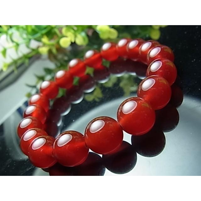 天然紅玉瓍琉璃手鍊，招財招貴人防小人-細節圖2