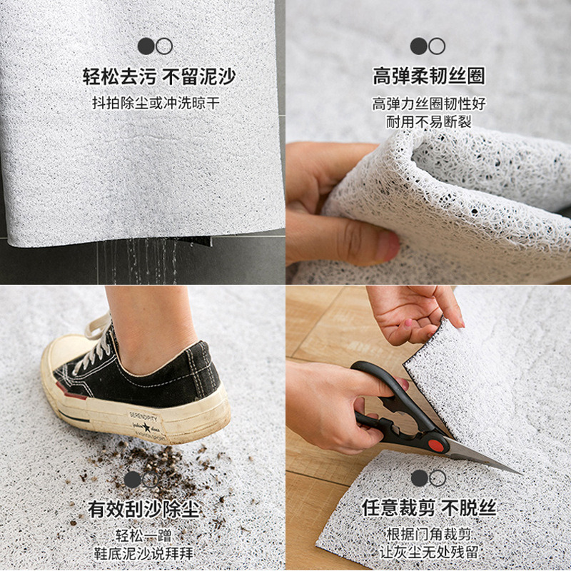 活著回來就行 繁體中文字 絲圈地墊 玄關地墊 搞笑貓咪進門地墊 除塵地毯 穿鞋腳踏墊 門墊 入戶墊 刮泥地墊 寵物地墊-細節圖5