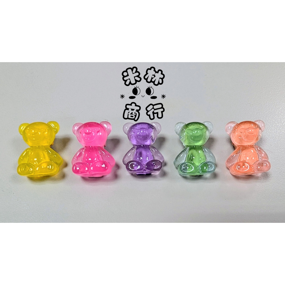 小熊軟糖造型髮夾 兒童髮夾 毛夾 頭飾 5入一組  ♫米林商行♬-細節圖2