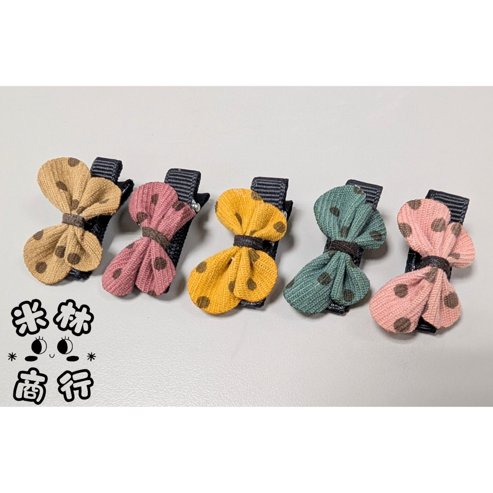 蝴蝶點點髮夾 汗毛夾 兒童 氣質頭飾 ♫米林商行♬-細節圖2