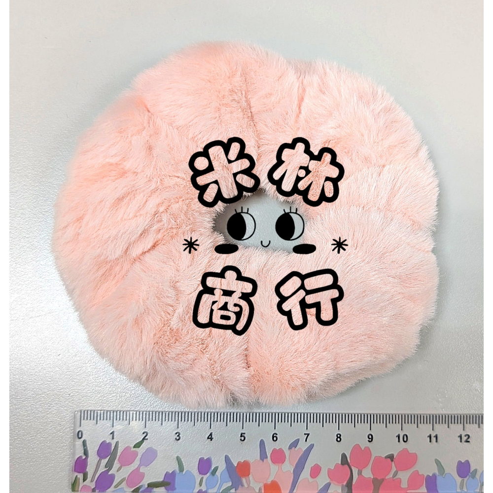 毛茸茸大腸圈 髮圈 髮飾 秋冬款 顏色隨機 ♫米林商行♬-細節圖3