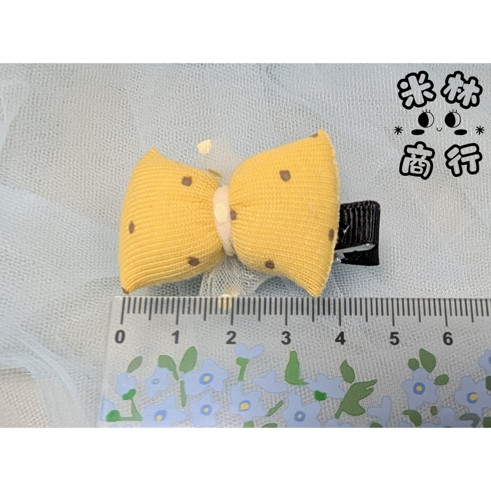 圓滾滾蝴蝶結 兒童髮夾 汗毛夾 頭飾 ♫米林商行♬-細節圖2