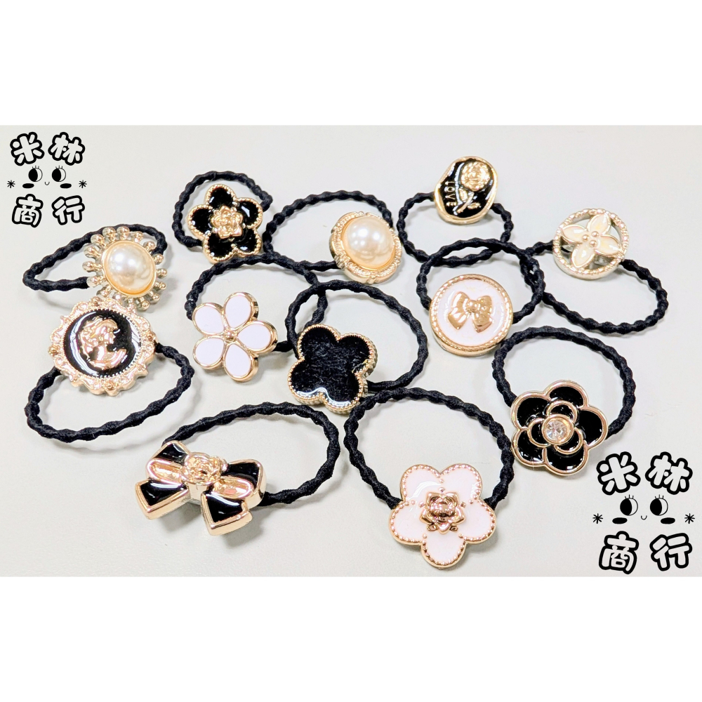 法式小香風小髮圈 兒童髮飾 款式隨機  ♫米林商行♬-細節圖2