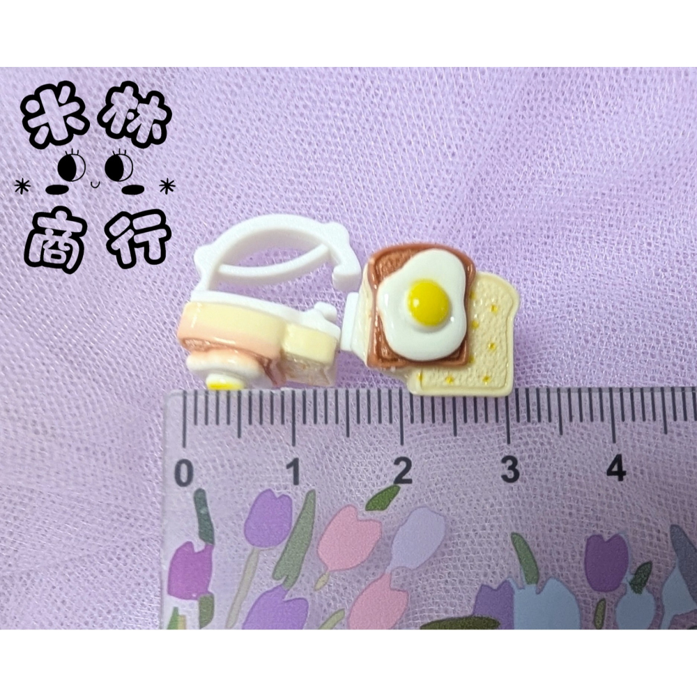 吐司造型鞋扣 可愛俏皮風 仿真鞋帶扣 隨機出貨 ♫米林商行♬-細節圖2