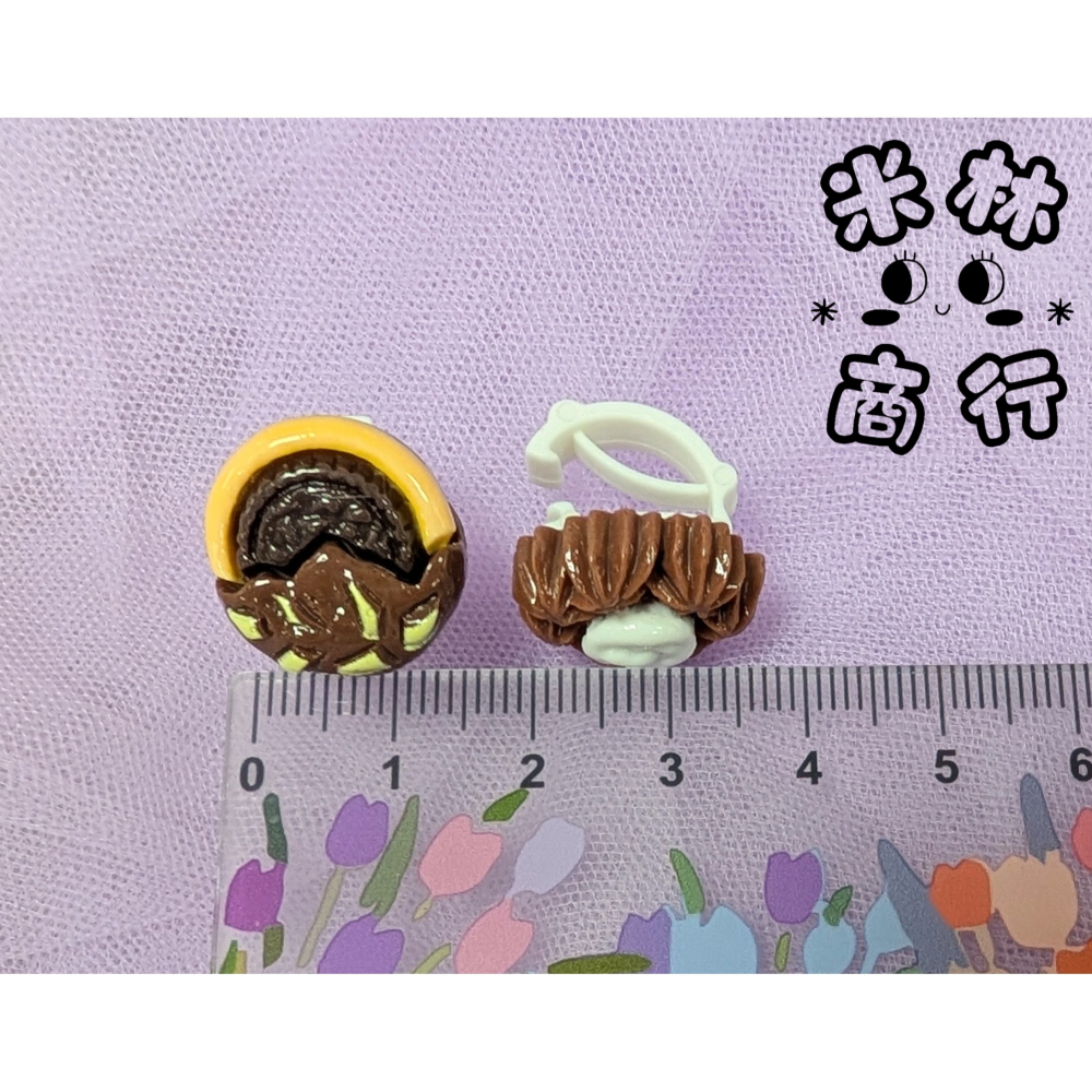 仿真巧克力餅乾鞋扣 俏皮風 鞋帶扣 隨機出貨 ♫米林商行♬-細節圖3